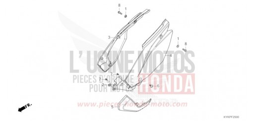 SIDE COVER CRF110FR de 2024